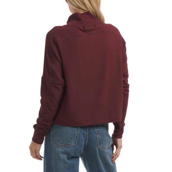 MICHAEL STARS Auburn Made In Usa Frida Mock Neck Top - Picture 2 of 2